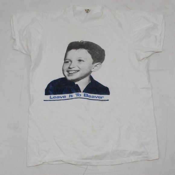 Mid 80's Leave It to Beaver T-Shirt Sz US L - Picture 1 of 5